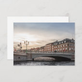 Kopenhagen Denemarken Kaart (Voorkant / Achterkant)