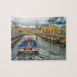 Kopenhagen Denemarken Kanaal Jigzaag Puzzle Legpuzzel