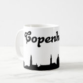 Kopenhagen Denemarken Landmark Gift Mok (Voorkant links)