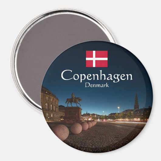 Kopenhagen Denemarken Magneet (Voorkant / Achterkant)