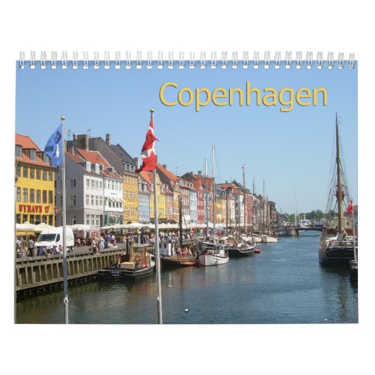 Kopenhagen, Denemarken Muurkalender Kalender (Hoes)