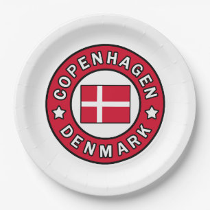 Kopenhagen Denemarken Papieren Bordje
