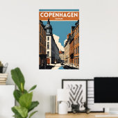 Kopenhagen Denemarken Poster (Thuiskantoor)