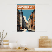 Kopenhagen Denemarken Poster (Keuken)