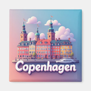 Kopenhagen Denemarken Reis Geschenk Magneet