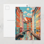 Kopenhagen Denemarken reizen Briefkaart (Voorkant / Achterkant)