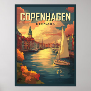  Kopenhagen Denemarken Reizen Poster