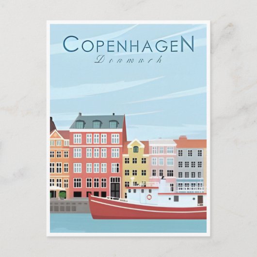 Kopenhagen Denemarken Reizen  stad Europa Briefkaart (Voorkant)