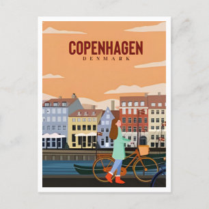 Kopenhagen Denemarken Reizen  stad Europa Briefkaart