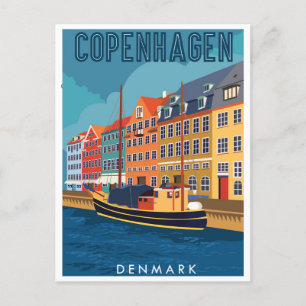 Kopenhagen Denemarken Reizen  stad Europa Briefkaart
