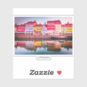 Kopenhagen, Denemarken reizen Sticker (Vel)