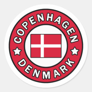 Kopenhagen Denemarken Ronde Sticker