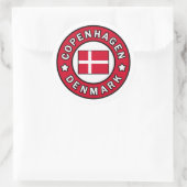 Kopenhagen Denemarken Ronde Sticker (Tas)