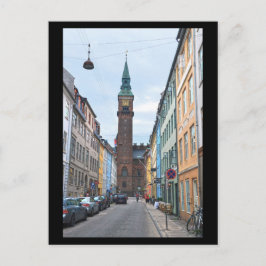 Kopenhagen, Denemarken, Stadhuis Briefkaart