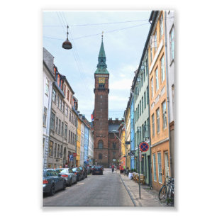 Kopenhagen, Denemarken, Stadhuis Foto Afdruk