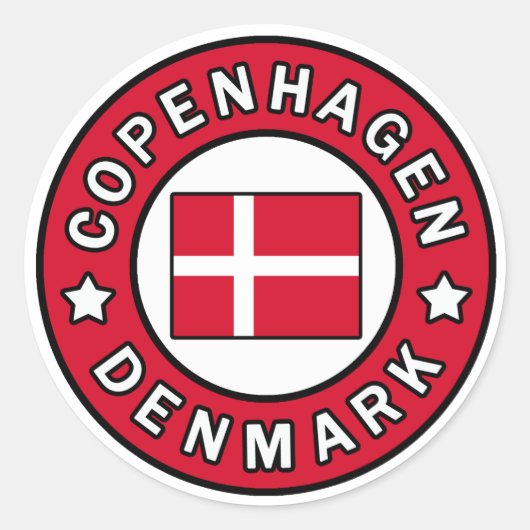 Kopenhagen Denemarken sticker (Voorkant)