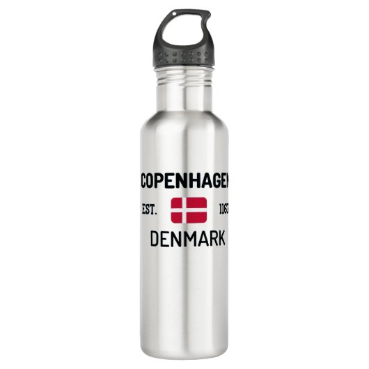 Kopenhagen, DENEMARKEN Waterfles (Voorkant)