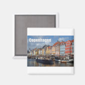 Kopenhagen Denmark Nyhavn Magneet (Voorkant / Achterkant)