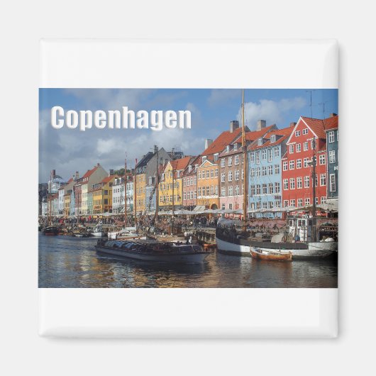 Kopenhagen Denmark Nyhavn Magneet (Voorkant)