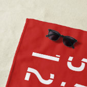 Kopenhagen Latitude Lengtegraad Strandlaken (In situ)