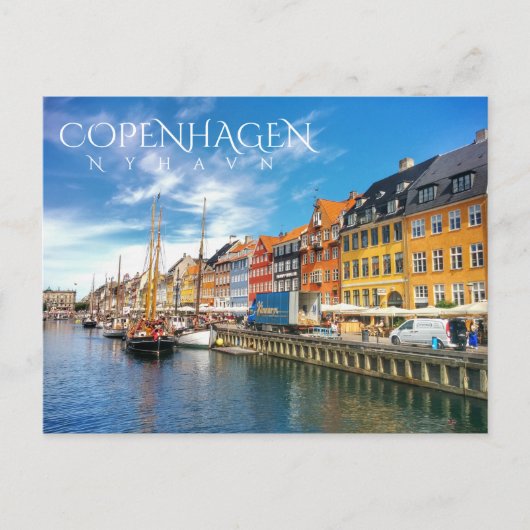 Kopenhagen, Nyhavn Briefkaart (Voorkant)