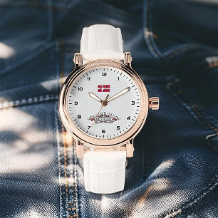 Kopenhagen Pride Vrouwen Roos Gouden  Horloge