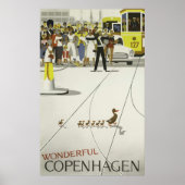  Kopenhagen-reisposter, Retro Poster (Voorkant)