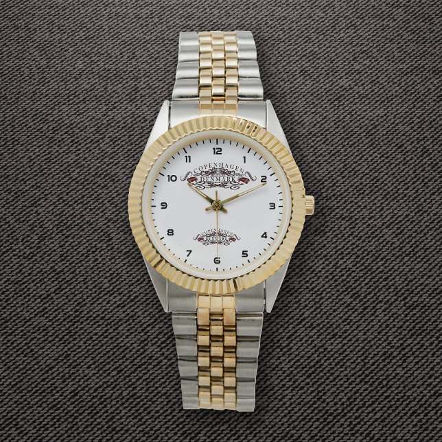 Kopenhagen roept tweekleurig armbandhorloge horloge (Creator heeft geüpload)