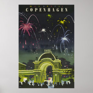 Kopenhagen Schilderij Denemarken Reisposter Deens Poster