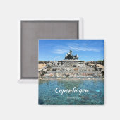 Kopenhagen Souvenir Magnet Magneet (Voorkant / Achterkant)