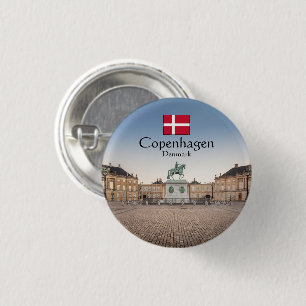Kopenhagen Souvenir Ronde Button 3,2 Cm