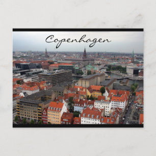 Kopenhagen stadsgezicht briefkaart