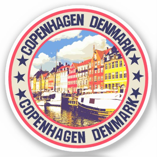 Kopenhagen Sticker (Voorkant)