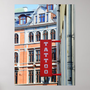 Kopenhagen Tattoo Shop Poster