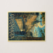 Kopenhagen Vintage Travel Legpuzzel (Horizontaal)