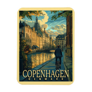 Kopenhagen Vintage Travel Magneet