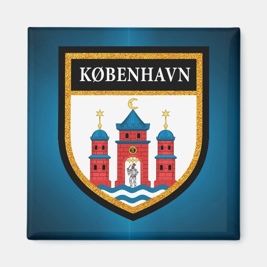 Kopenhagen-vlag Magneet (Voorkant)