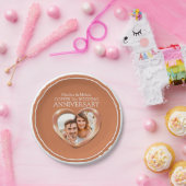 Koper 7e Jubileum foto hart papier bord (Feest)