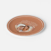 Koper 7e Jubileum foto hart papier bord (Gekanteld)