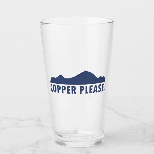 Koper alstublieft glas (Voorkant)