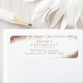 Koper, Blush en Gold Sparkle Etiket (Insitu)