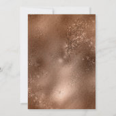 Koper Brons Herfst Rustieke Plaid Schuur Bruiloft Kaart (Achterkant)