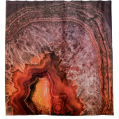 koper Bronze Agate Mineral Gemstone Douchegordijn (Voorkant)