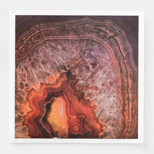 koper Bronze Agate Mineral Gemstone Servetten (Voorkant)