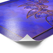 Koper Butterflies Foto afdrukken Afdruk (Hoek)