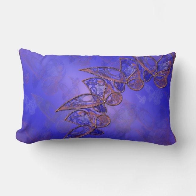 Koper Butterflies Pillow Kussen (Voorkant)