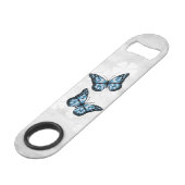 Koper Butterfly Floral Specialized Bar Key Speed Flessenopener (Achterkant Gekanteld)