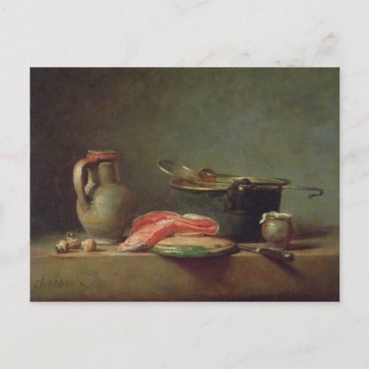 Koper Cauldron met Pitcher Briefkaart (Voorkant)