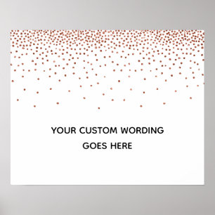 Koper Confetti doet het zelf via Aangepaste huweli Poster