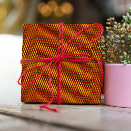 Koper-effect Moiré Stripes - Abstract Trippy Cadeaupapier